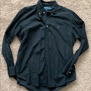 Polo Black Long Sleeve button up shirt